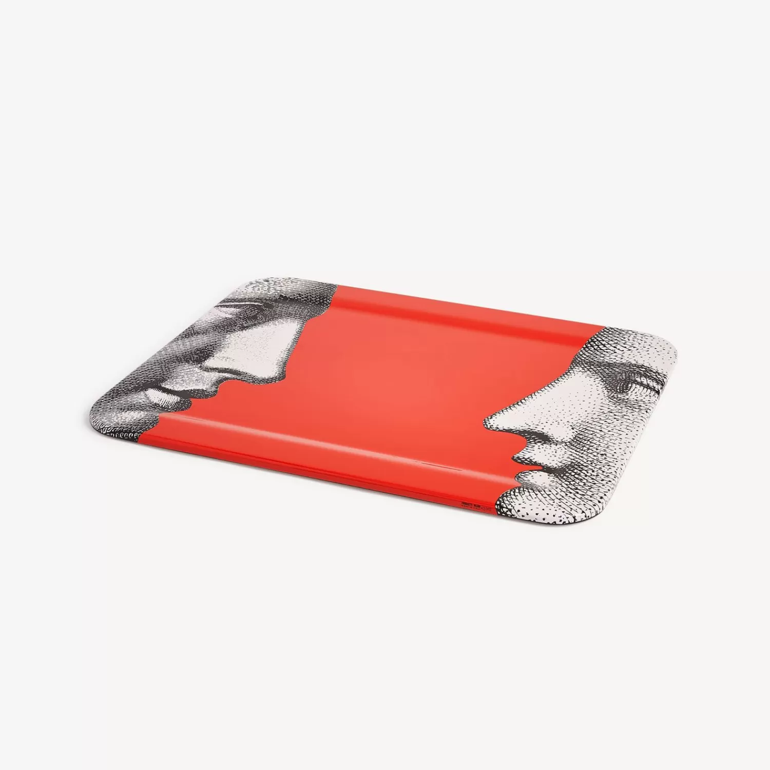 Decorative Trays And Pliants<Fornasetti Tray Profili White/Black/Red