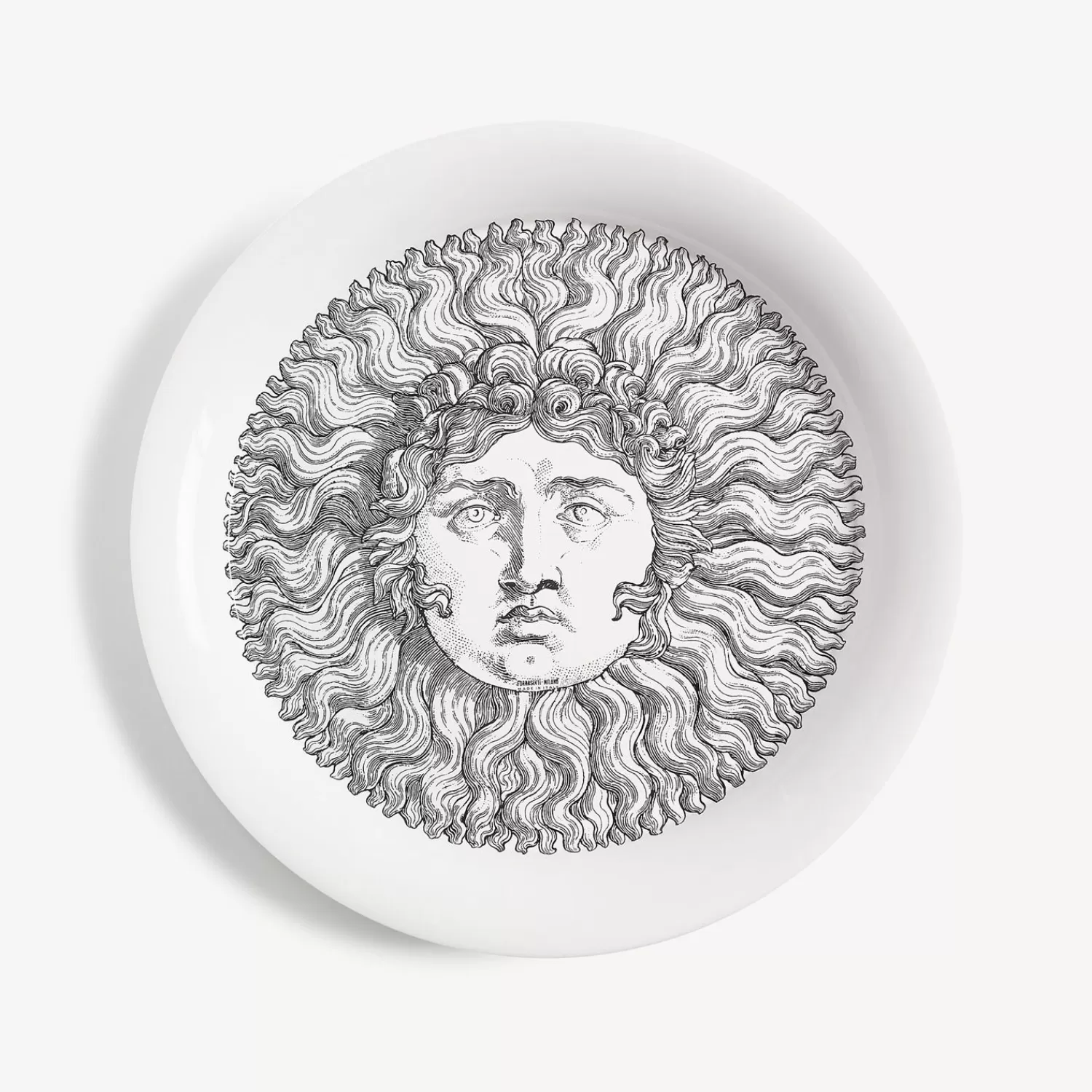 Decorative Trays And Pliants<Fornasetti Tray Re Sole White/Black