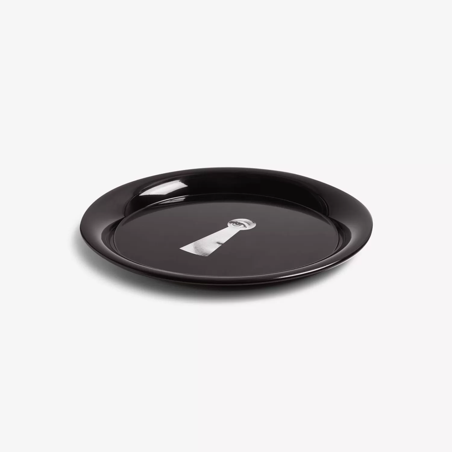 Decorative Trays And Pliants<Fornasetti Tray Serratura On White/Black