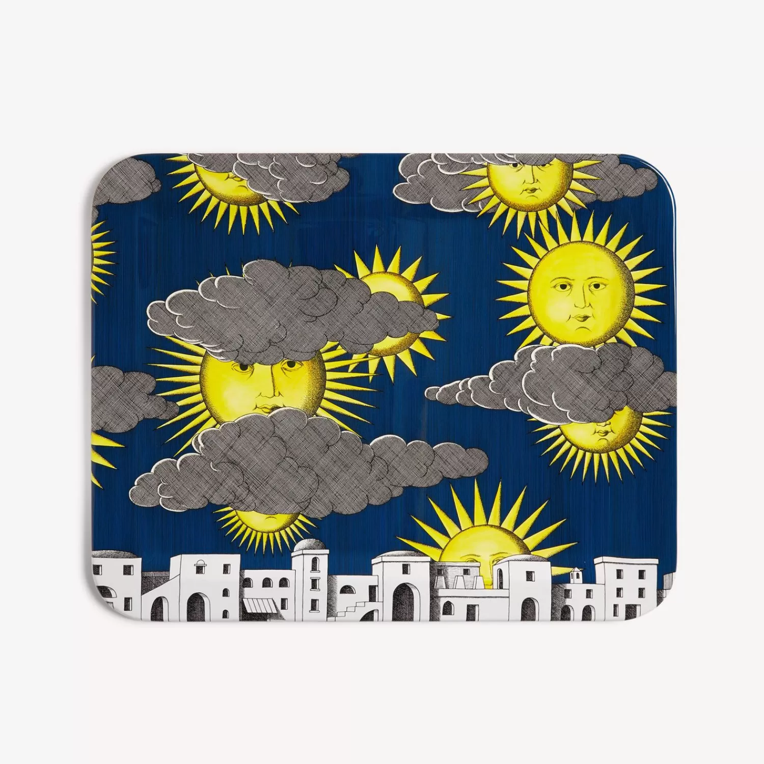 Decorative Trays And Pliants<Fornasetti Tray Sole Di Capri Multicolour