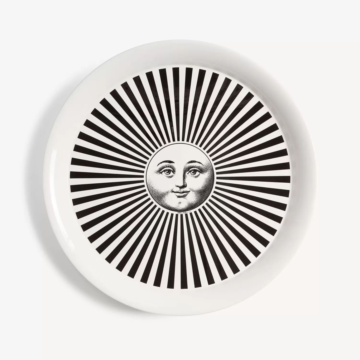 Decorative Trays And Pliants<Fornasetti Tray Sole Raggiante White/Black