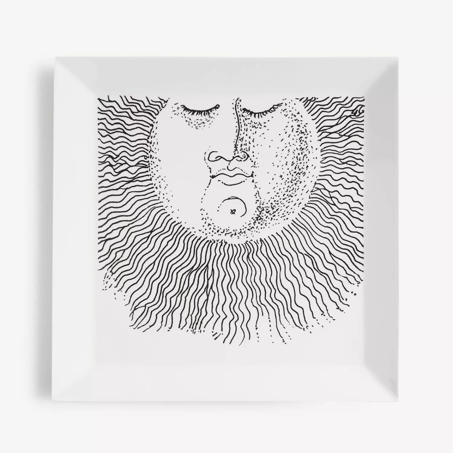 Decorative Trays<Fornasetti Tray Solitario White/Black