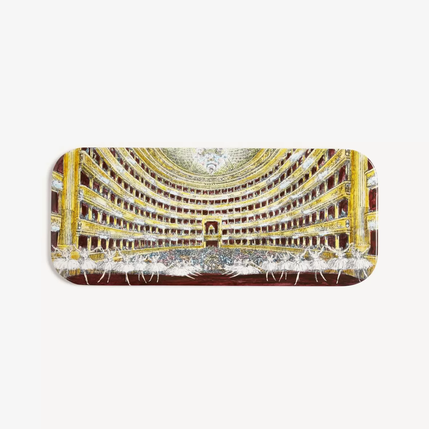 Decorative Trays And Pliants<Fornasetti Tray Teatro Alla Scala Interno Multicolour