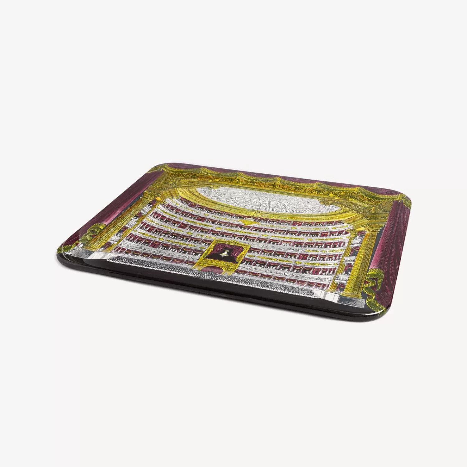 Decorative Trays And Pliants<Fornasetti Tray Teatro Scala Interno Multicolour