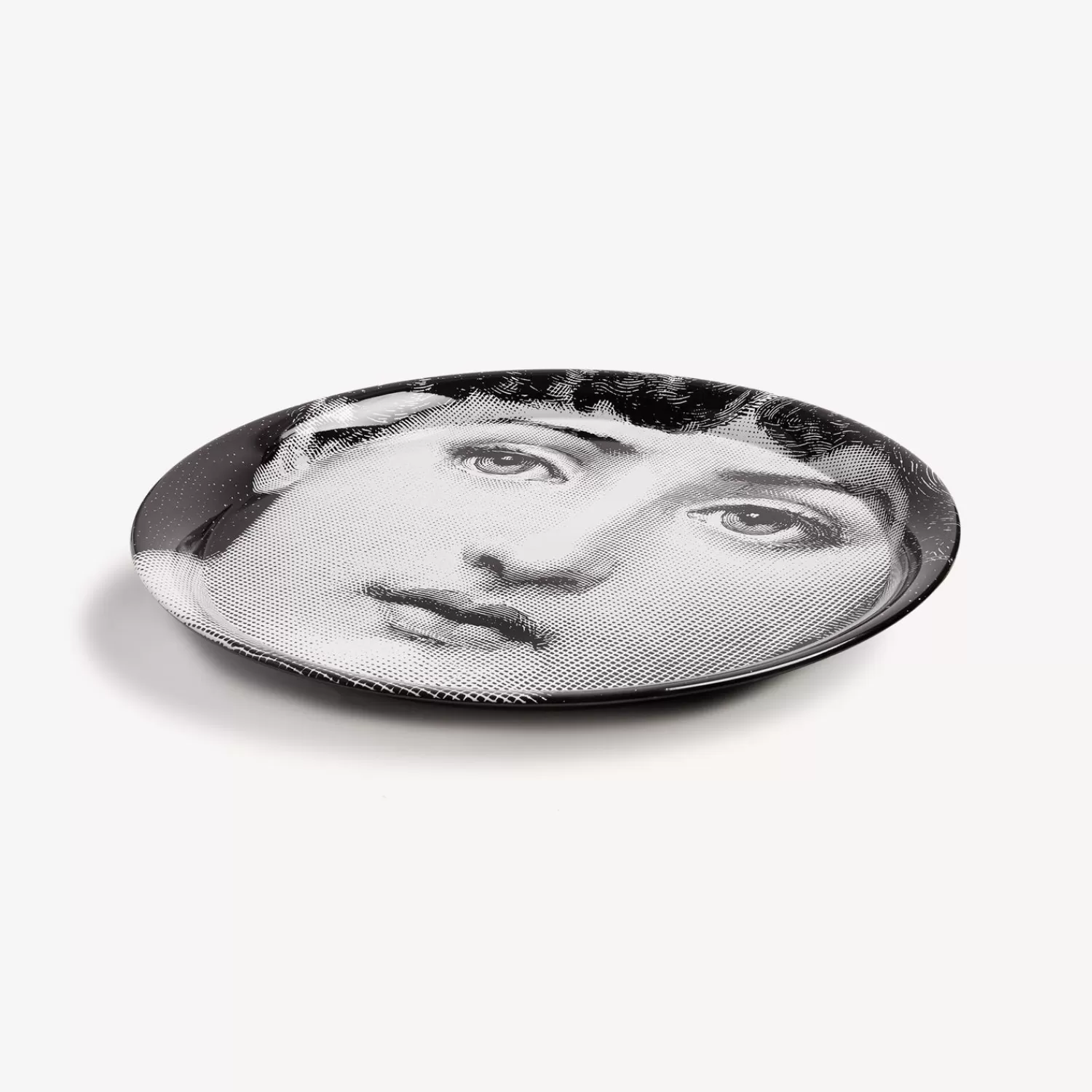 Decorative Trays And Pliants<Fornasetti Tray Tema E Variazioni N.1 White/Black
