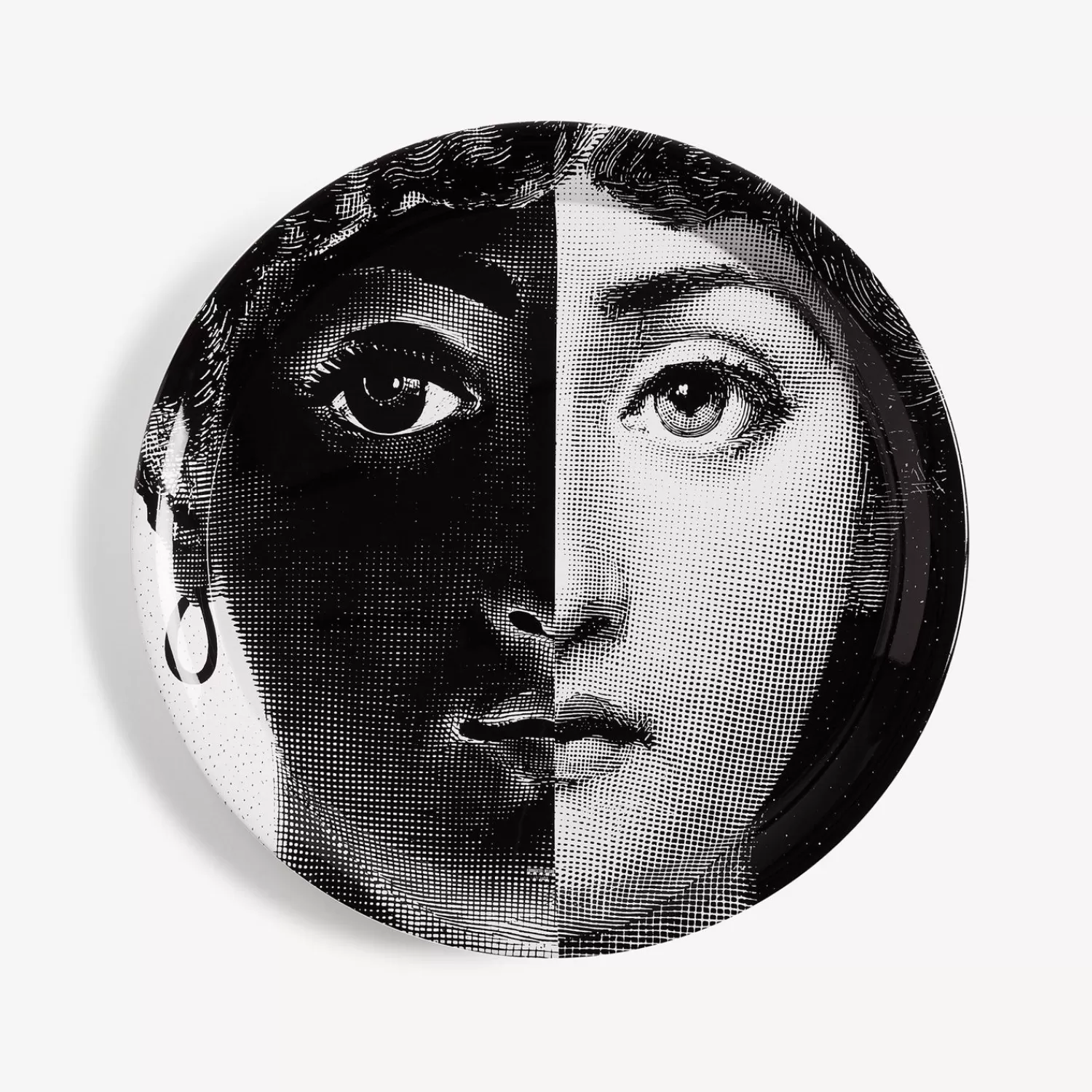 Decorative Trays And Pliants<Fornasetti Tray Tema E Variazioni N.222 White/Black