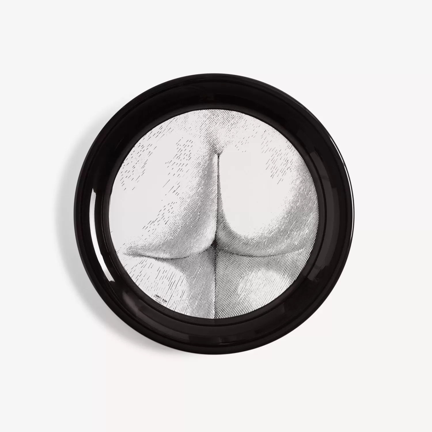Decorative Trays And Pliants<Fornasetti Tray Tergonomico White/Black