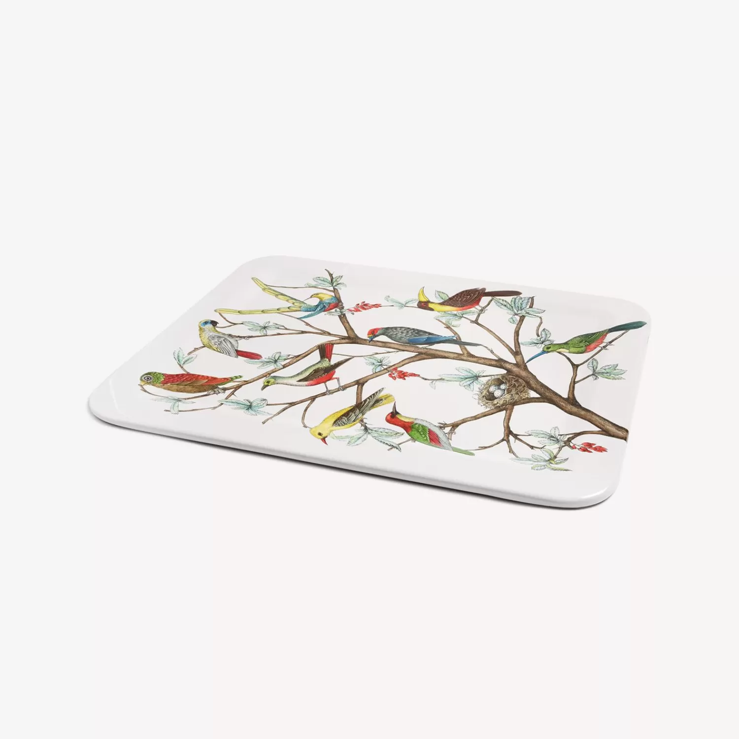 Decorative Trays And Pliants<Fornasetti Tray Uccelli Multicolour