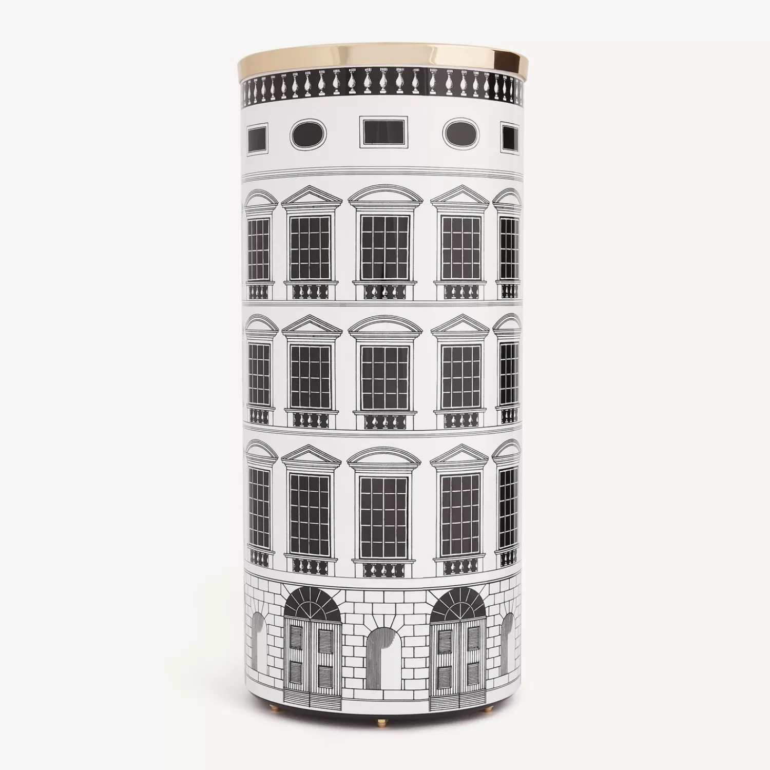 Umbrella Stands<Fornasetti Umbrella Stand Architettura White/Black
