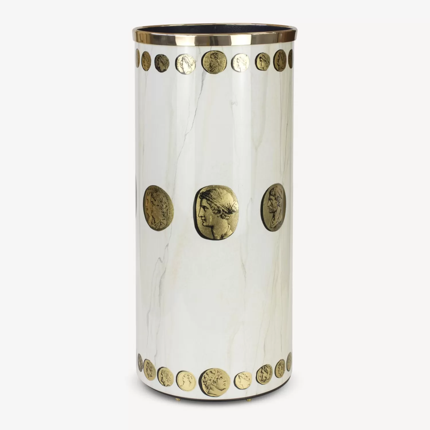 Umbrella Stands<Fornasetti Umbrella Stand Cammei Gold/Ivory