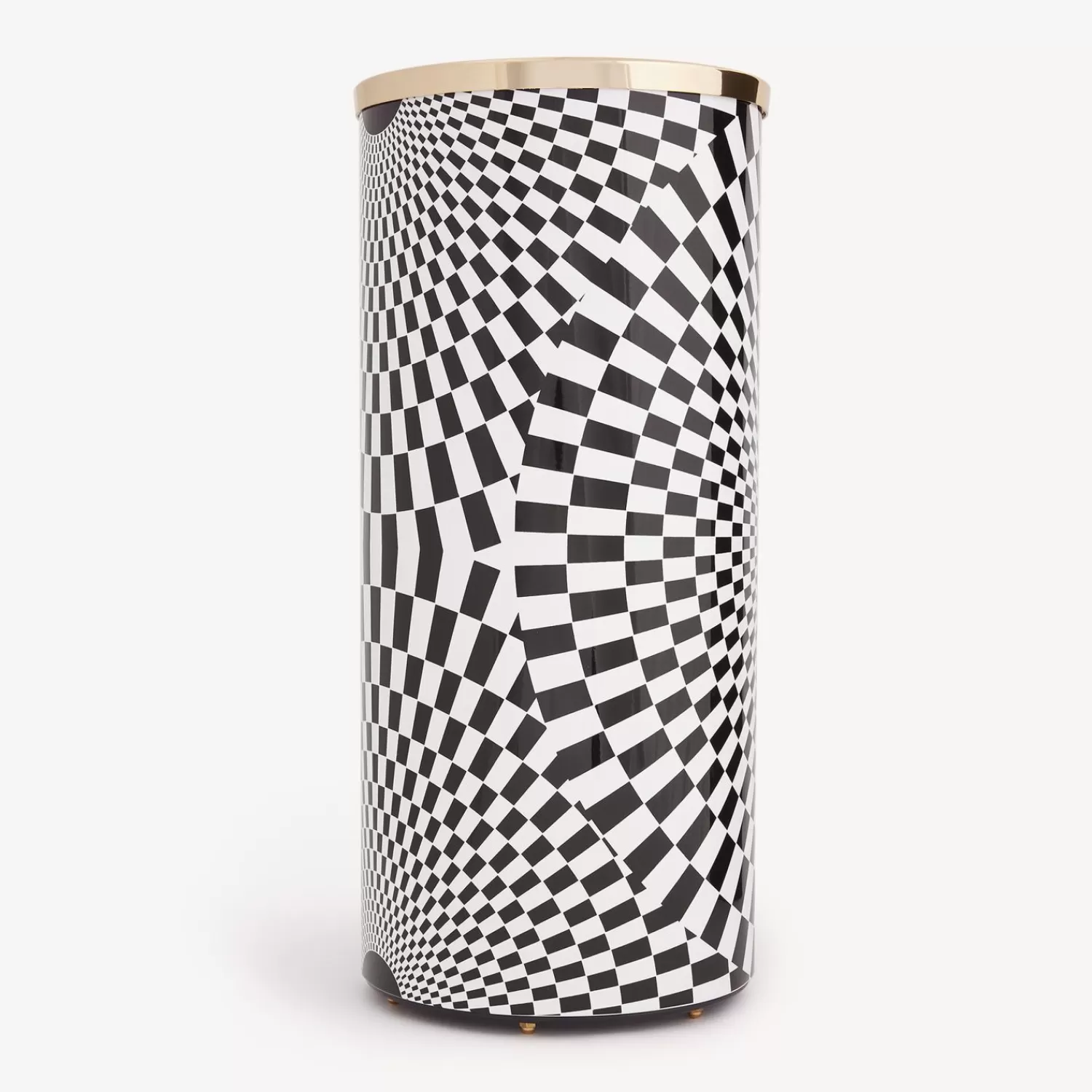 Umbrella Stands<Fornasetti Umbrella Stand Egocentrismo White/Black