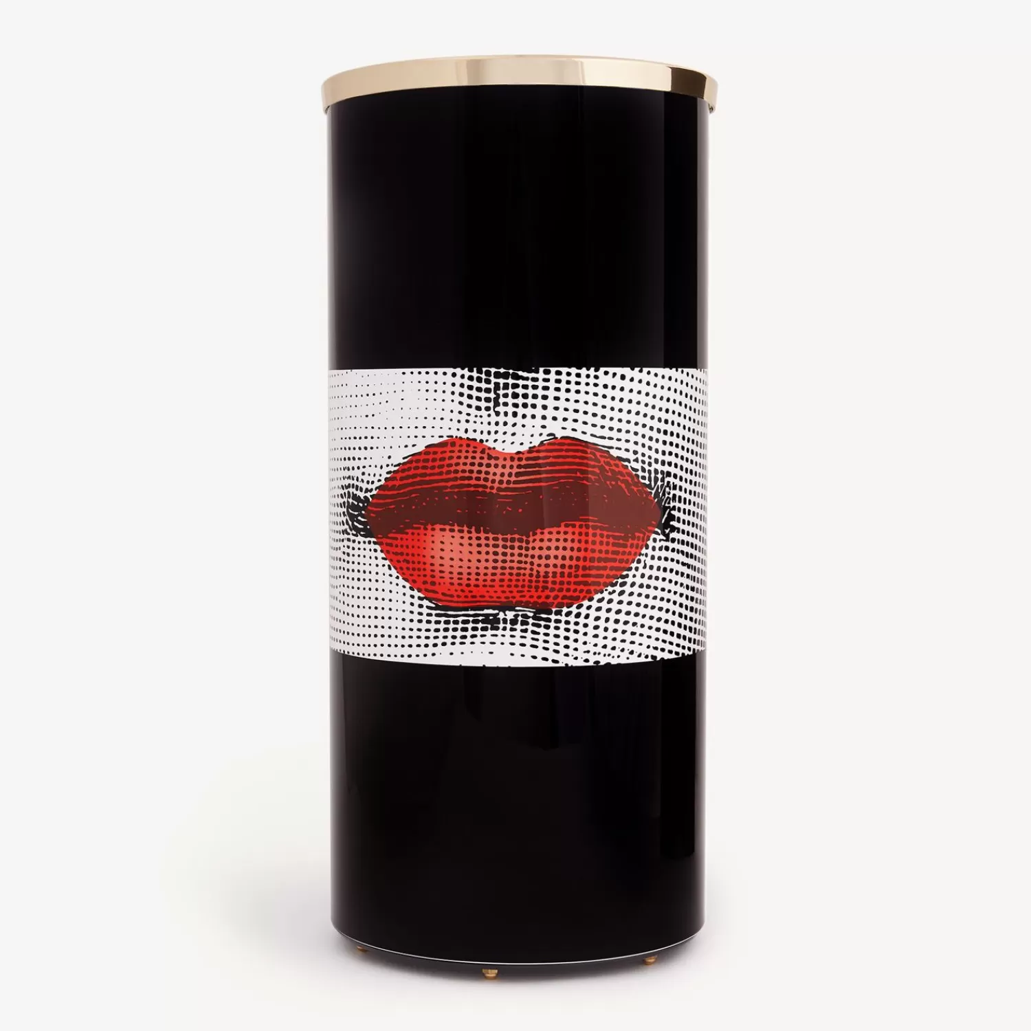 Umbrella Stands<Fornasetti Umbrella Stand Kiss White/Black/Red