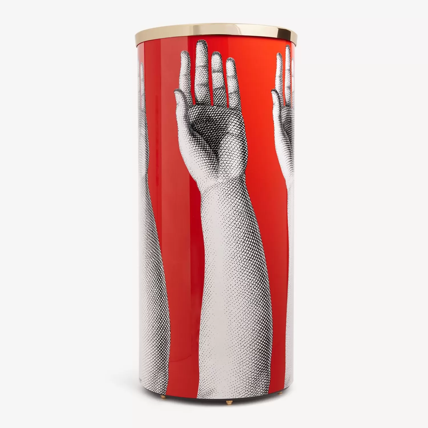 Umbrella Stands<Fornasetti Umbrella Stand Mani White/Black/Red