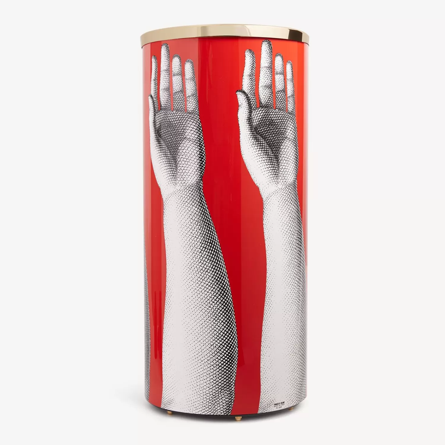Umbrella Stands<Fornasetti Umbrella Stand Mani White/Black/Red