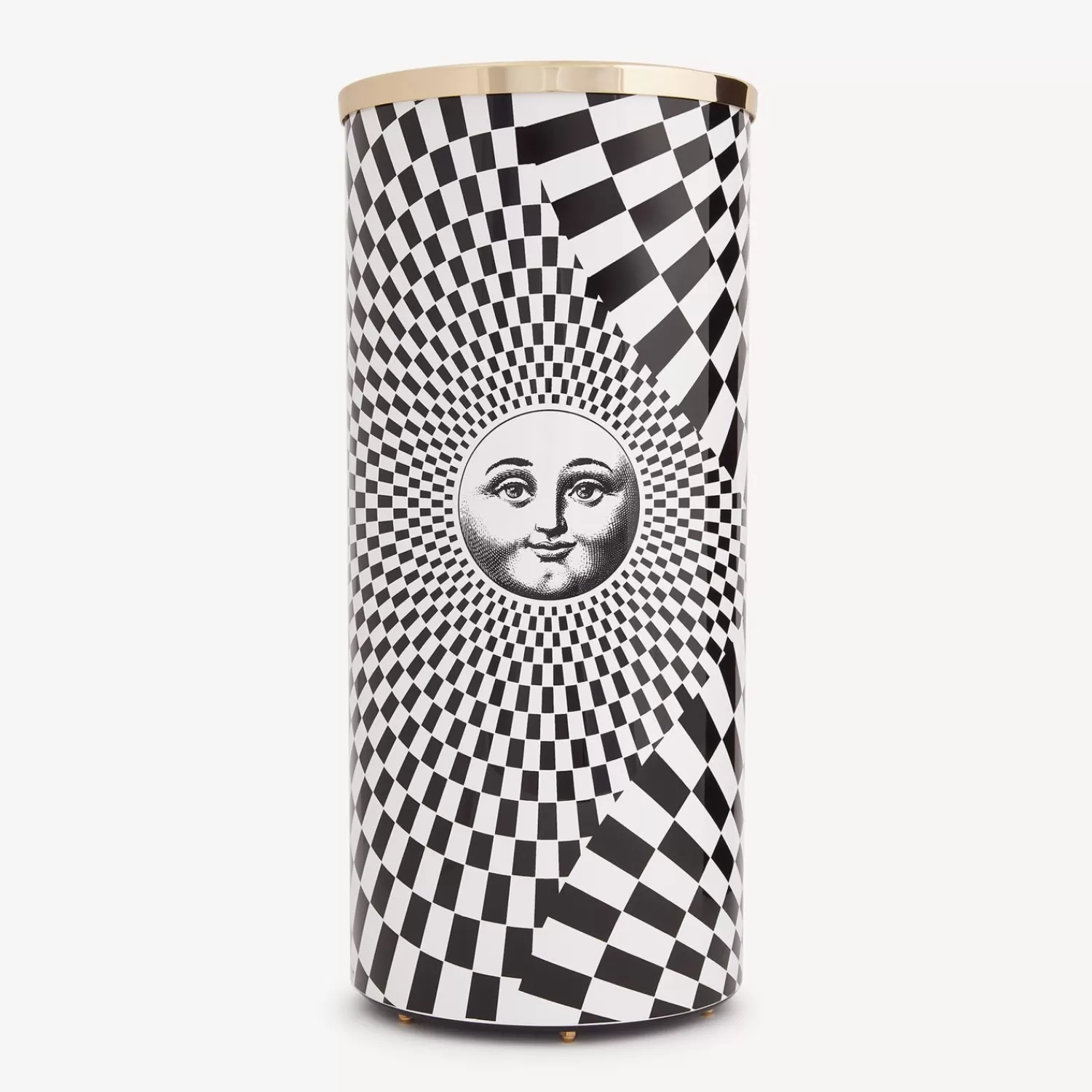 Umbrella Stands<Fornasetti Umbrella Stand Solecentrismo White/Black