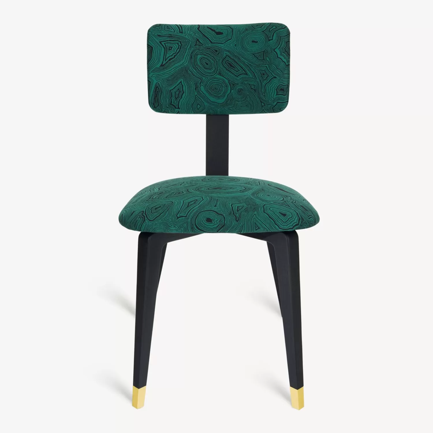 Chairs<Fornasetti Upholstered Chair Malachite Green/Black