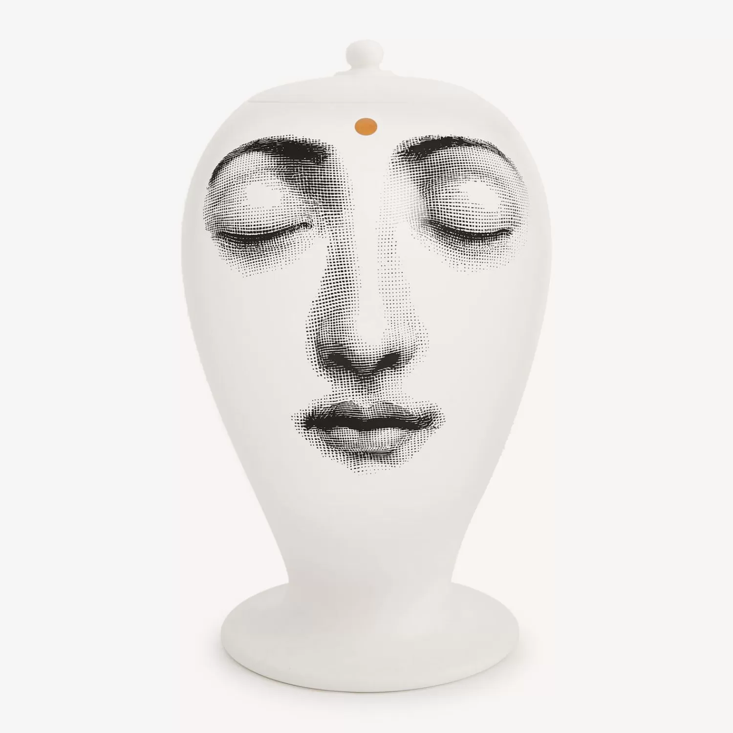 Vases<Fornasetti Vase Ajna White/Black/Gold