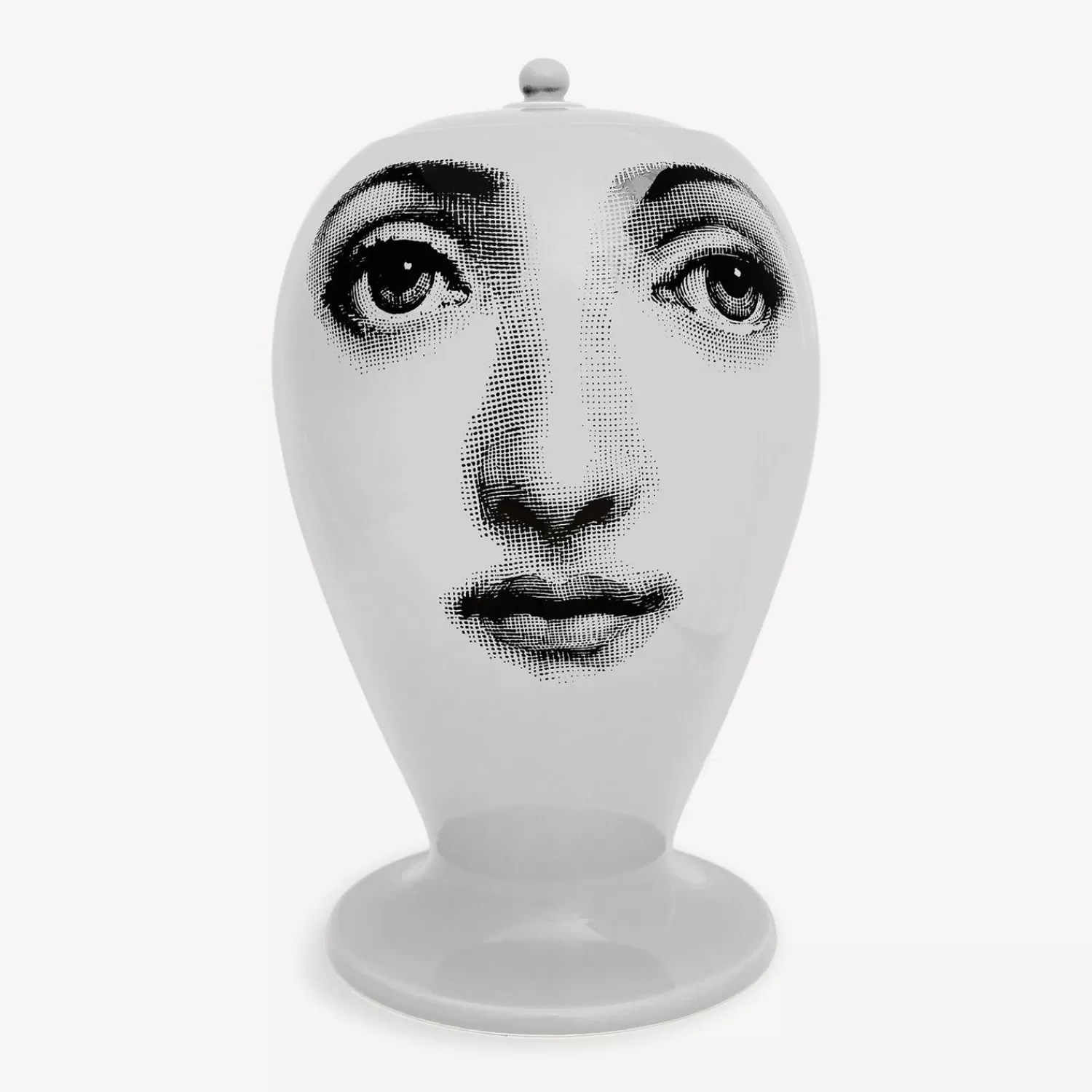 Vases<Fornasetti Vase Buongiorno/Buonanotte White/Black