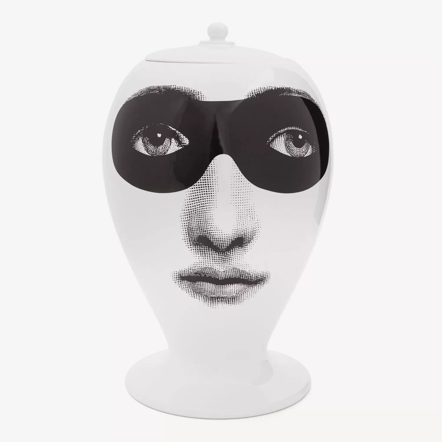Vases<Fornasetti Vase Don Giovanni White/Black