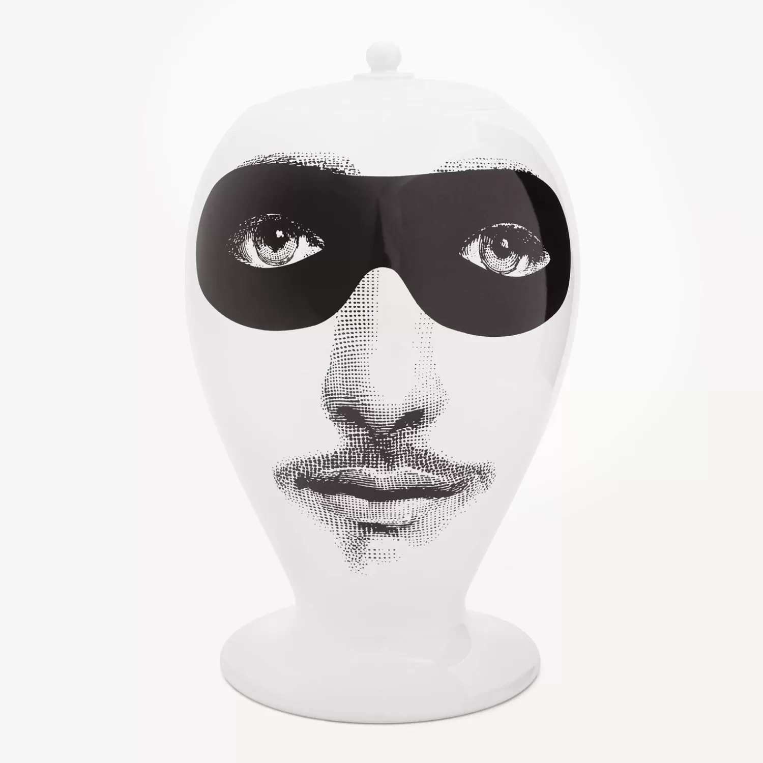 Vases<Fornasetti Vase Don Giovanni White/Black