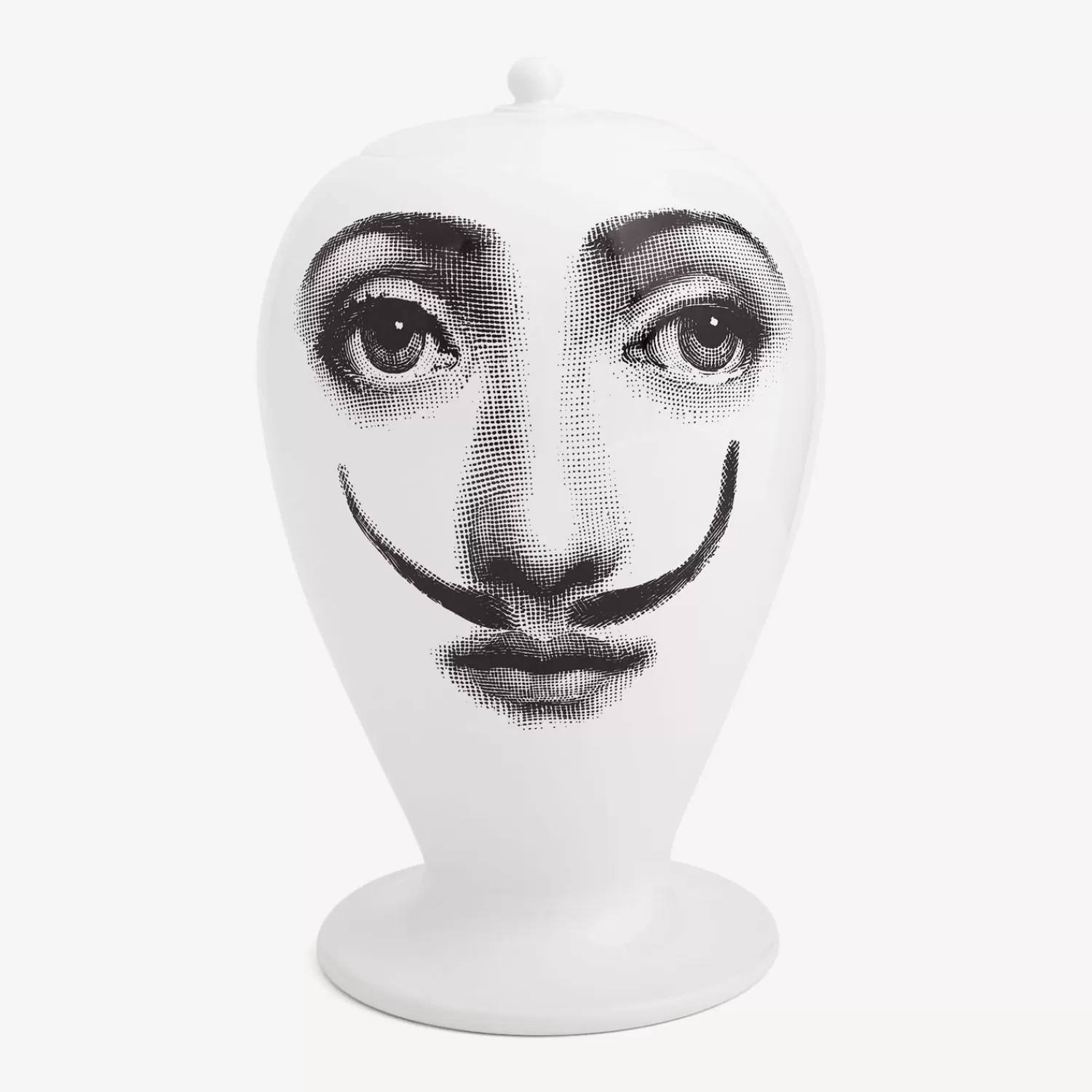 Vases<Fornasetti Vase La Femme Aux Moustaches White/Black