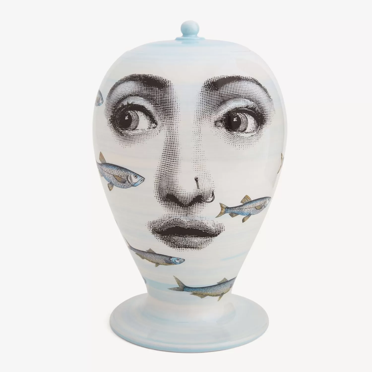 Vases<Fornasetti Vase Passata Di Pesci Multicolour