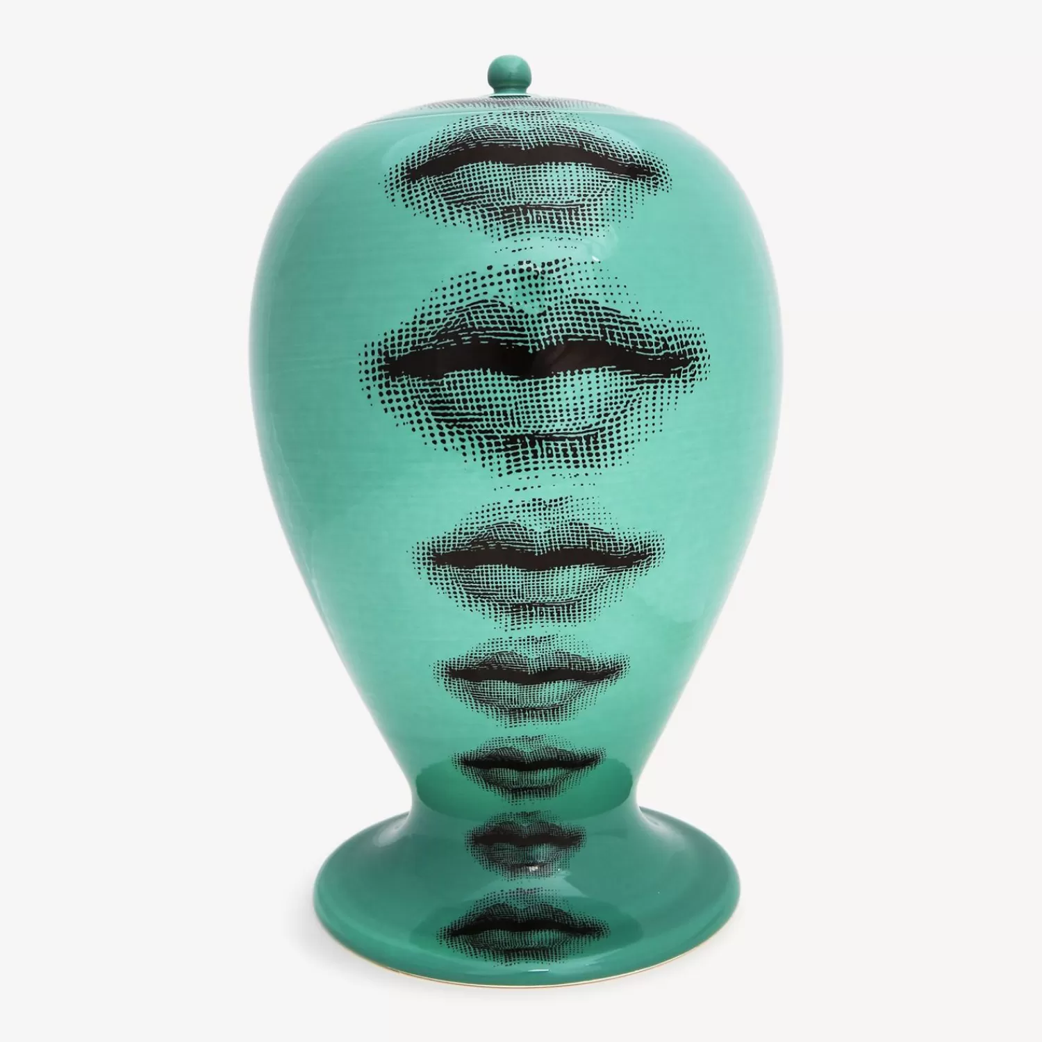 Vases<Fornasetti Vaso Bocche Green/Black