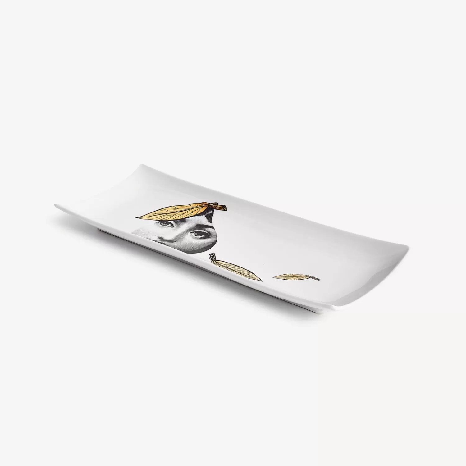 Decorative Trays<Fornasetti Vassoio Tema E Variazioni N.24 Whte/Black/Gold