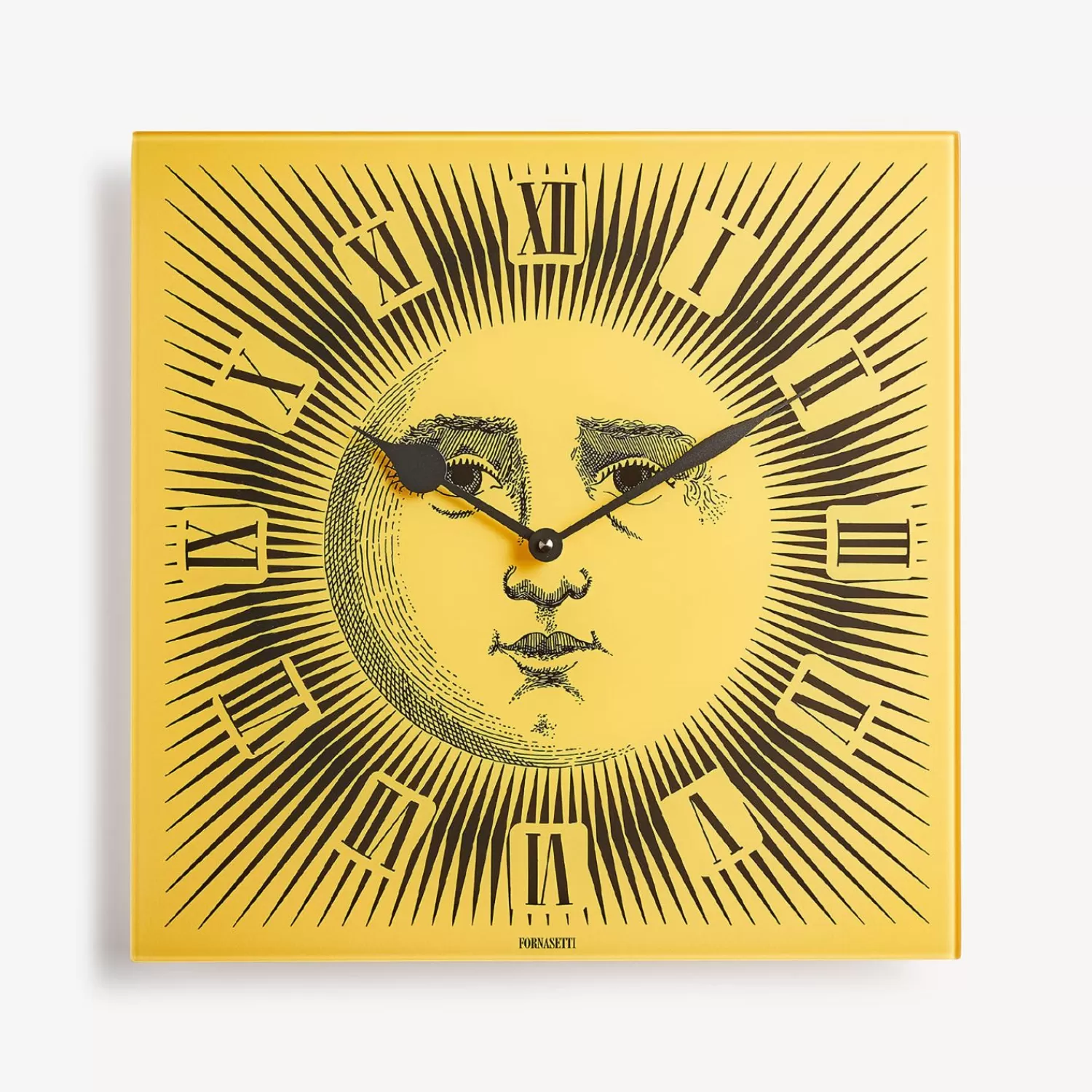 Wall Clocks<Fornasetti Wall Clock Sole Yellow/Black