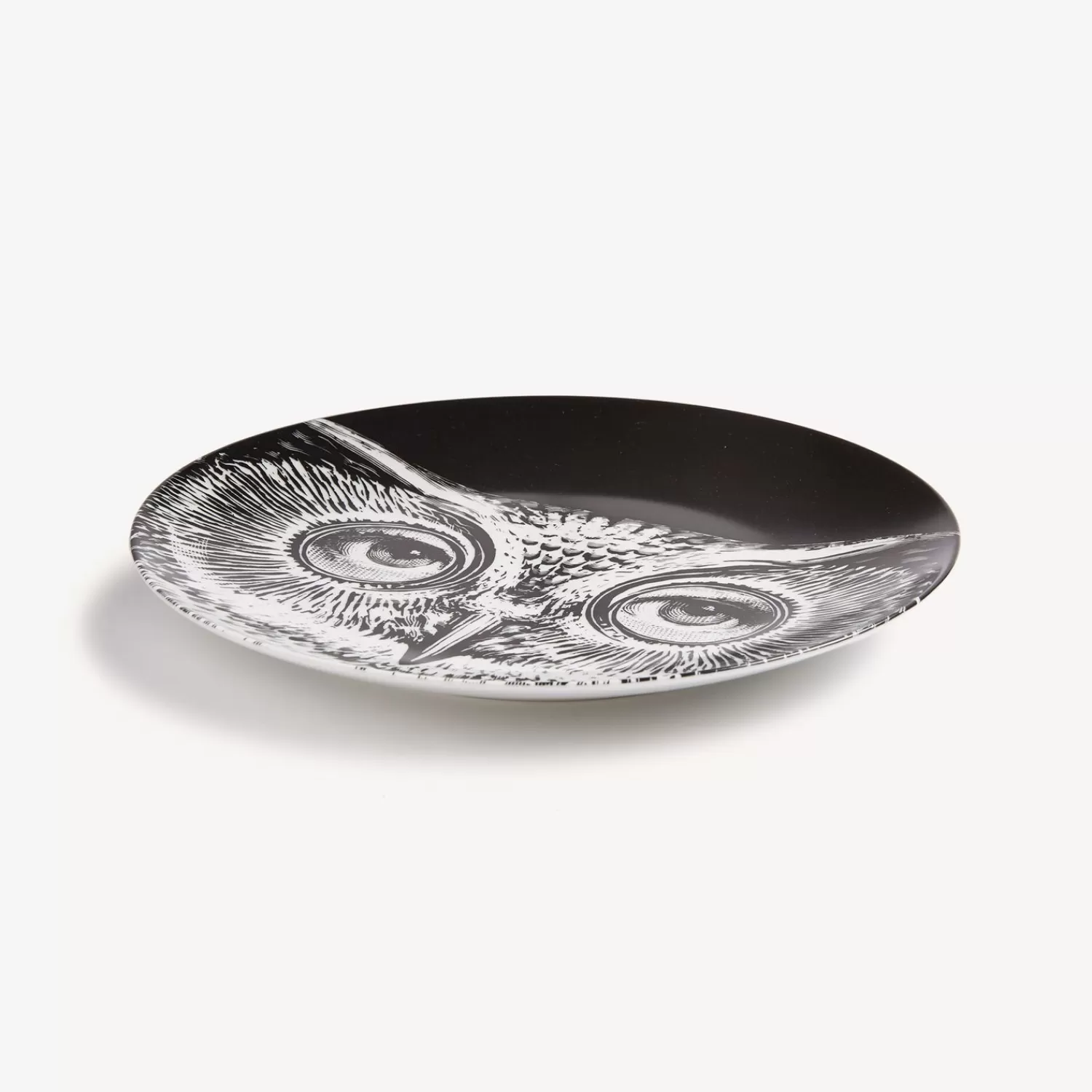 Animals<Fornasetti Wall Plate Tema E Variazioni N.105 White/Black