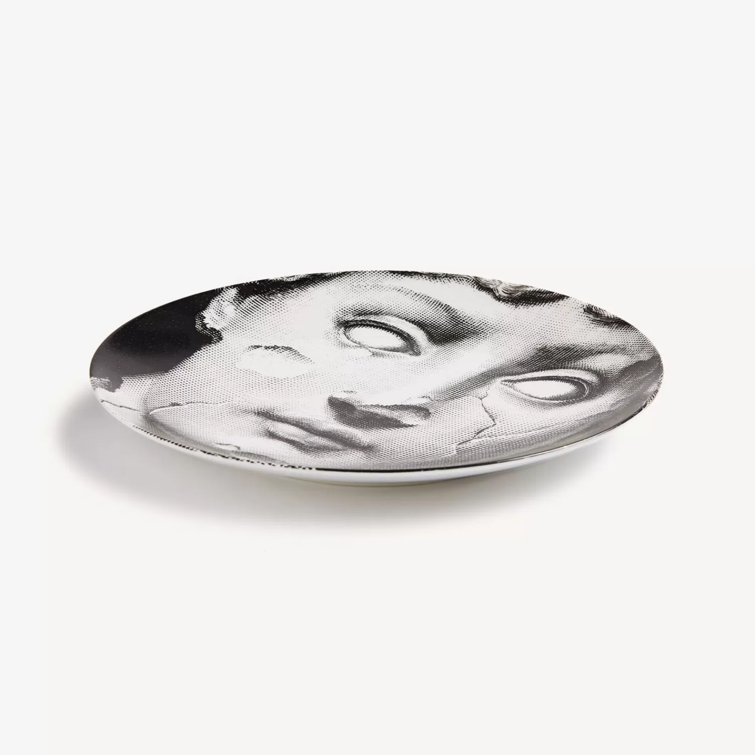 Antiquity<Fornasetti Wall Plate Tema E Variazioni N.125 White/Black