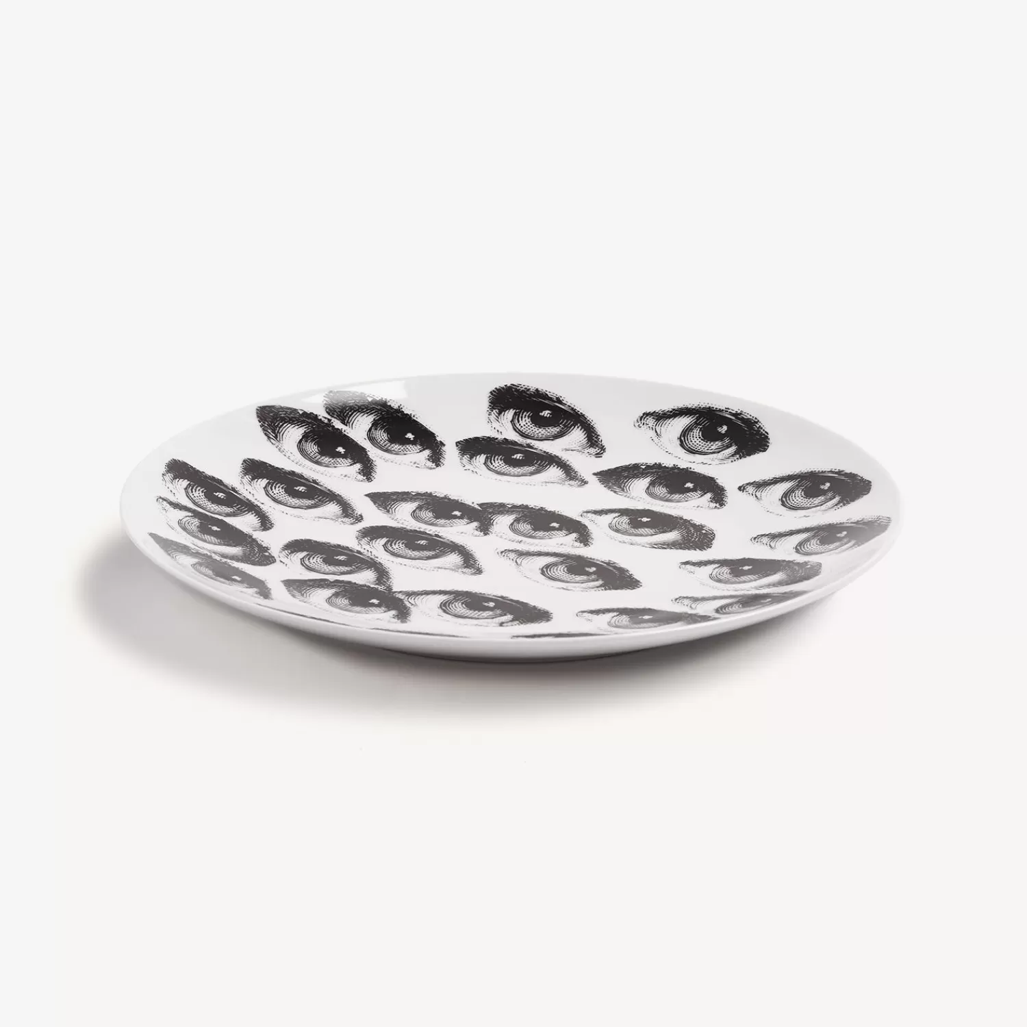 Repetition<Fornasetti Wall Plate Tema E Variazioni N.168 White/Black