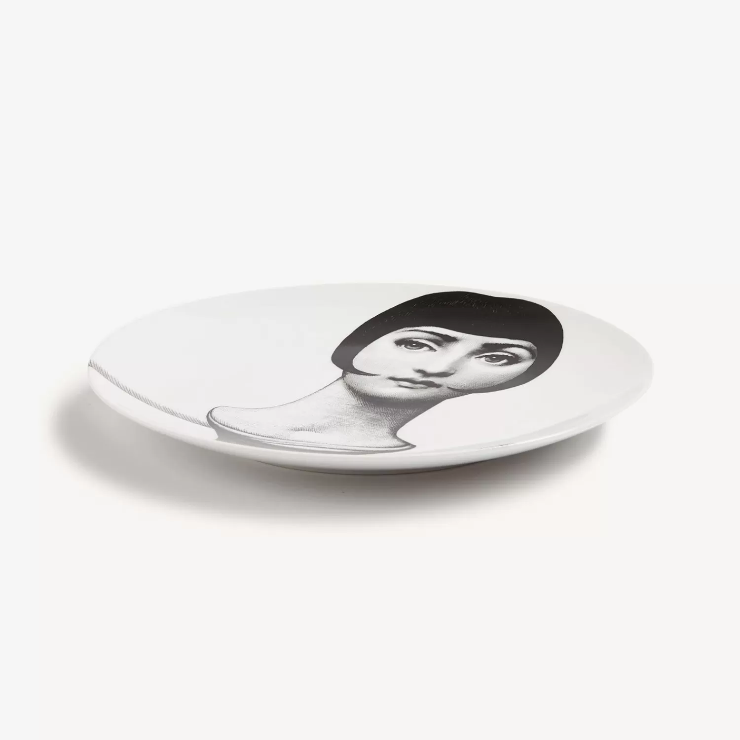 Antiquity<Fornasetti Wall Plate Tema E Variazioni N.192 White/Black