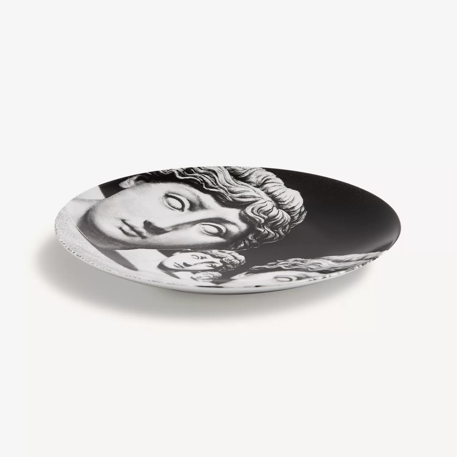 Antiquity<Fornasetti Wall Plate Tema E Variazioni N.205 White/Black