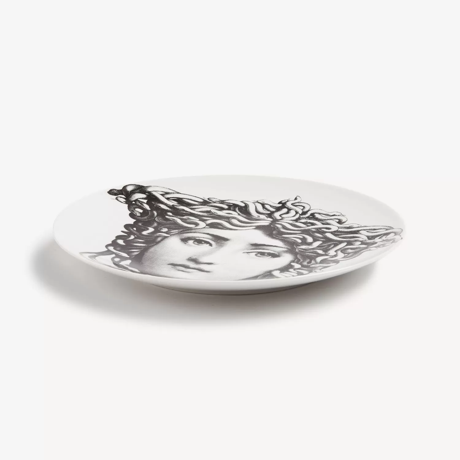 Antiquity<Fornasetti Wall Plate Tema E Variazioni N.217 White/Black