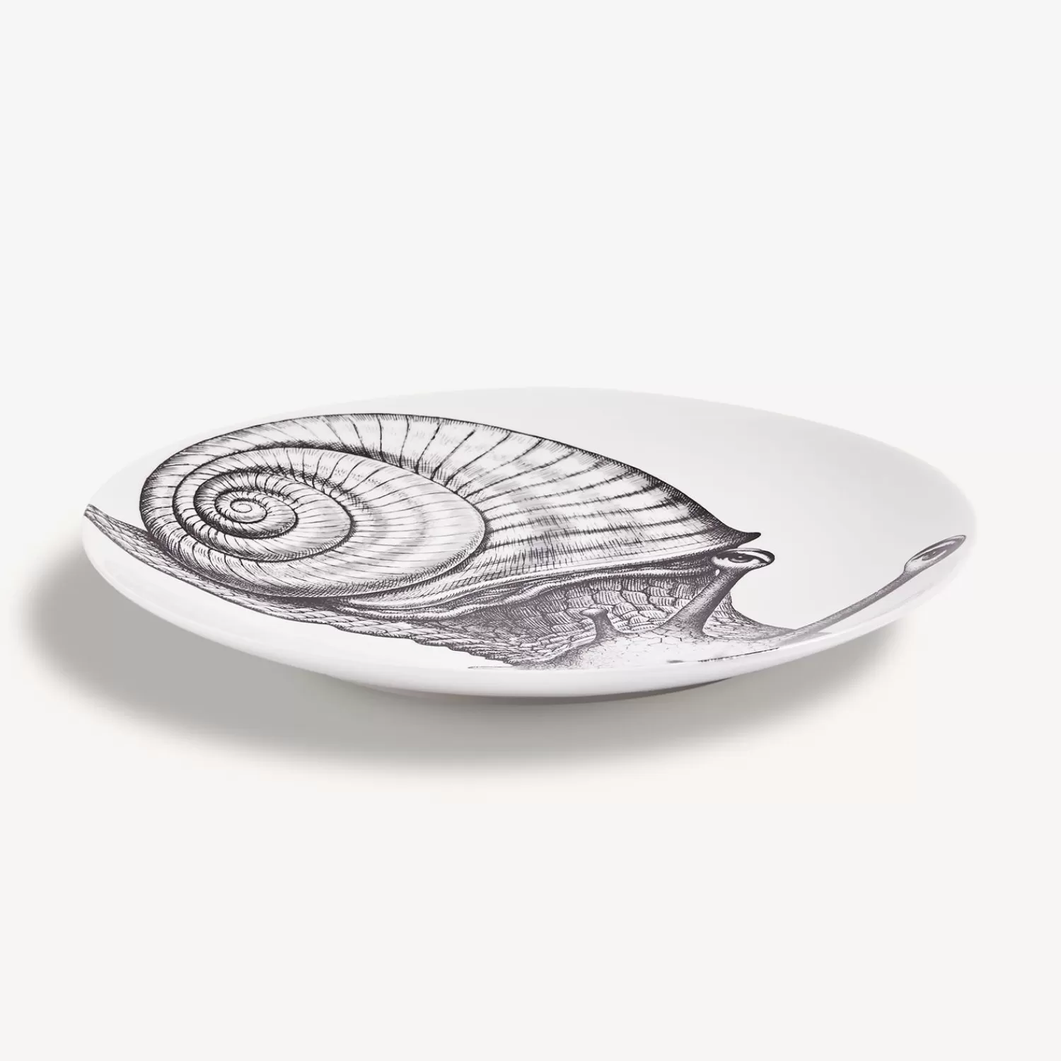 Animals<Fornasetti Wall Plate Tema E Variazioni N.260 White/Black