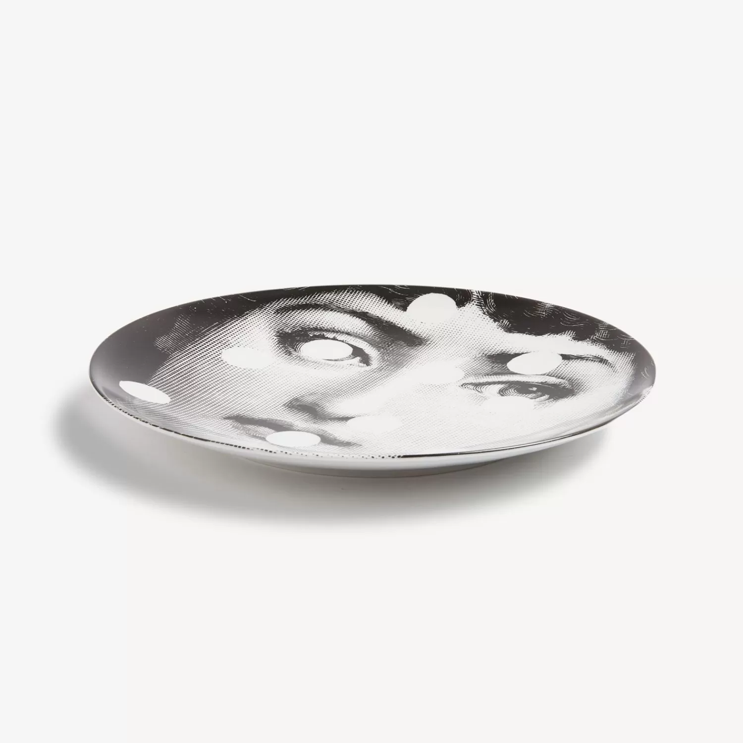 Fragment<Fornasetti Wall Plate Tema E Variazioni N.27 White/Black