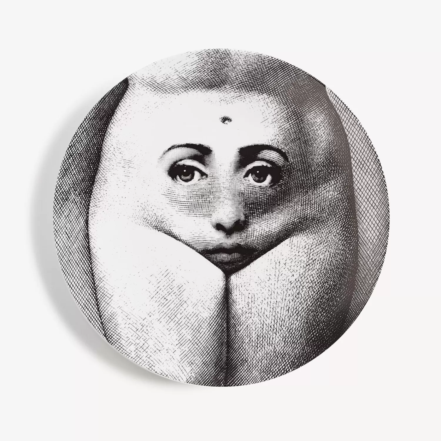 Anatomical Drawings<Fornasetti Wall Plate Tema E Variazioni N.281 White/Black