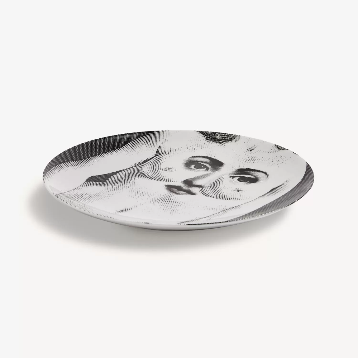 Anatomical Drawings<Fornasetti Wall Plate Tema E Variazioni N.301 White/Black
