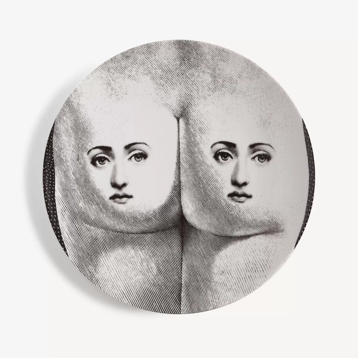 Anatomical Drawings<Fornasetti Wall Plate Tema E Variazioni N.302 White/Black