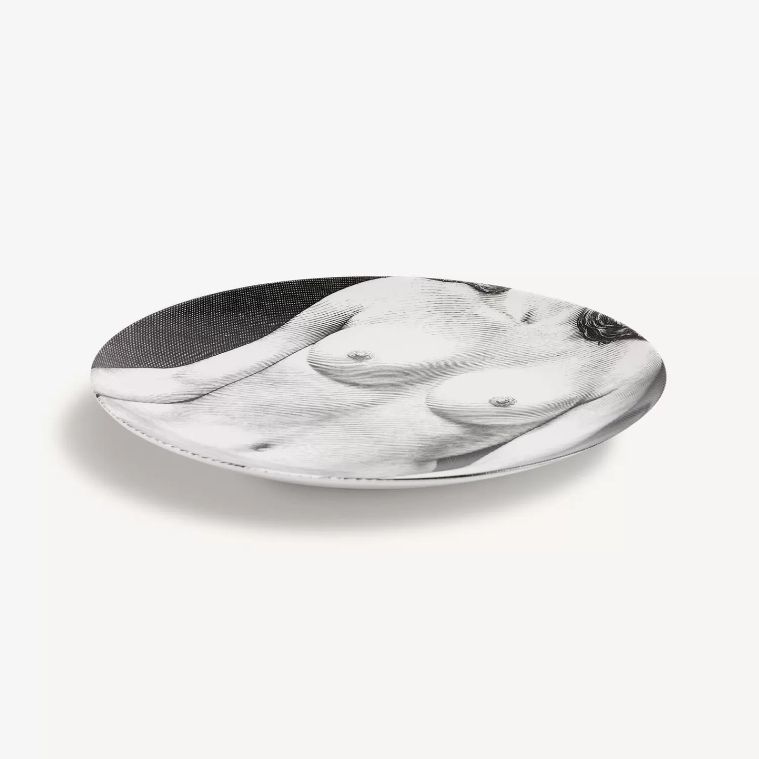 Anatomical Drawings<Fornasetti Wall Plate Tema E Variazioni N.303 White/Black