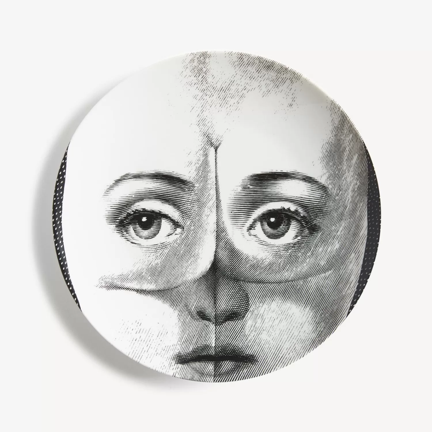 Anatomical Drawings<Fornasetti Wall Plate Tema E Variazioni N.304 White/Black