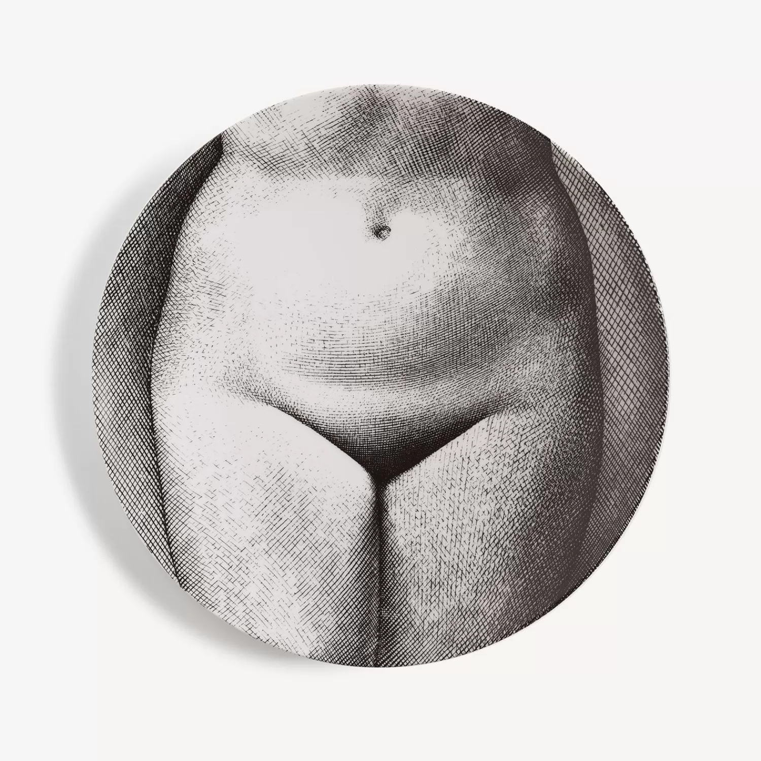 Anatomical Drawings<Fornasetti Wall Plate Tema E Variazioni N.305 White/Black