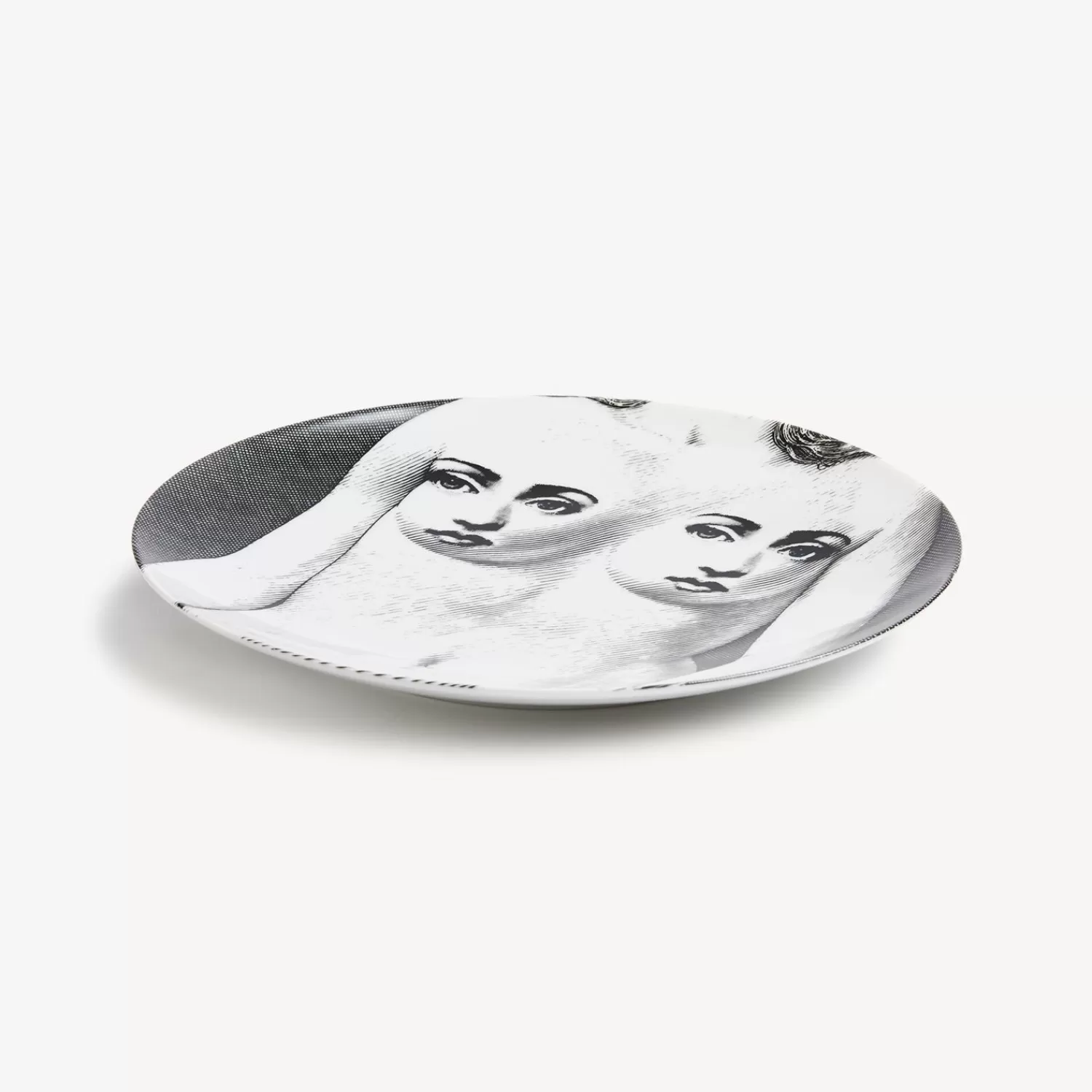 Anatomical Drawings<Fornasetti Wall Plate Tema E Variazioni N.307 White/Black