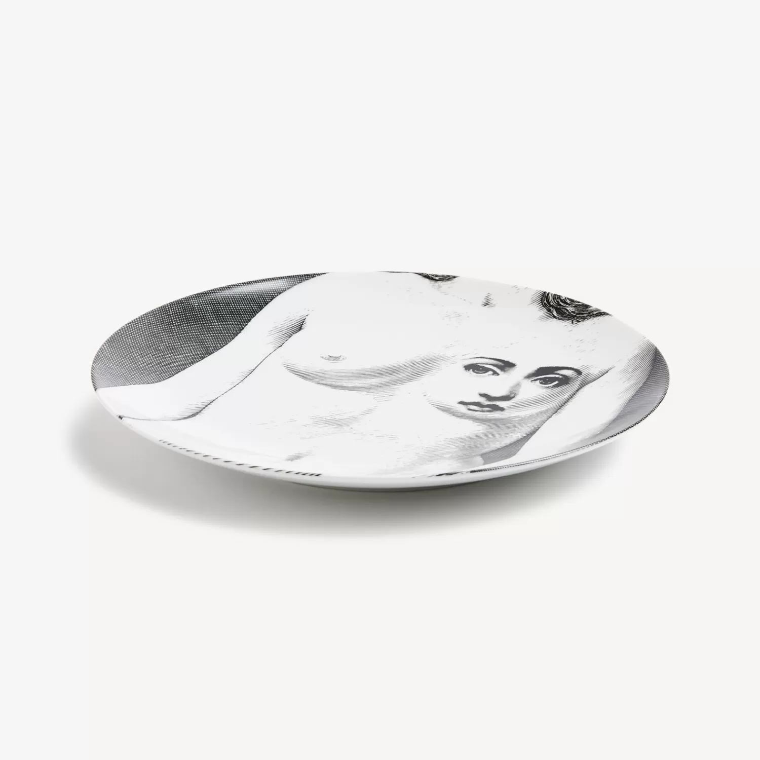 Anatomical Drawings<Fornasetti Wall Plate Tema E Variazioni N.308 White/Black