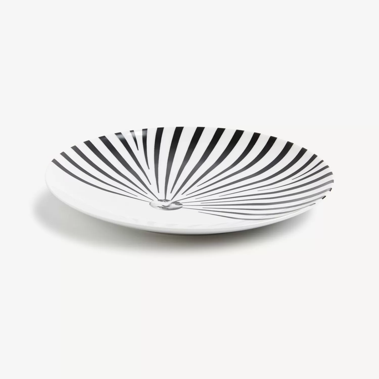 Soli<Fornasetti Wall Plate Tema E Variazioni N.309 White/Black
