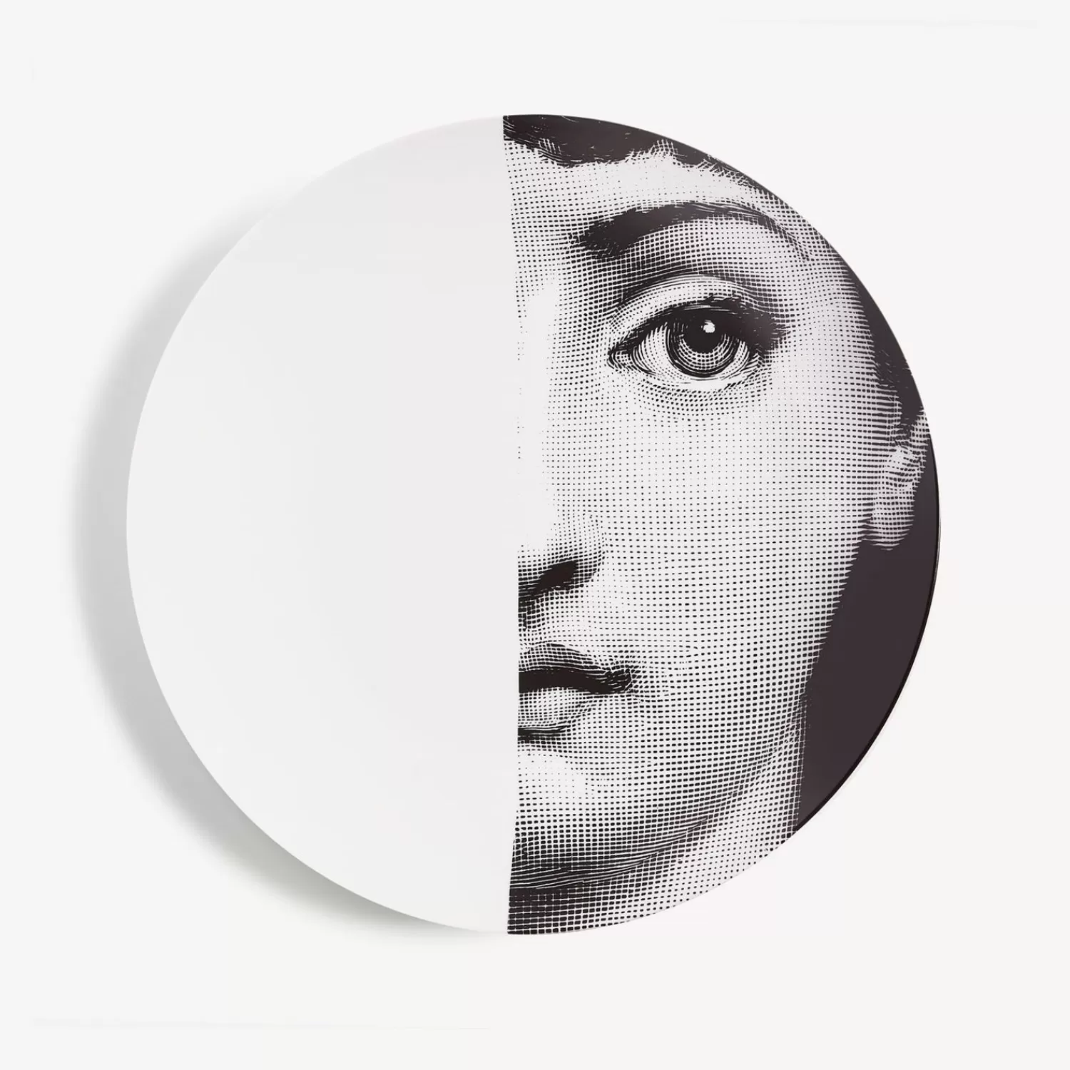 Fragment<Fornasetti Wall Plate Tema E Variazioni N.31 White/Black