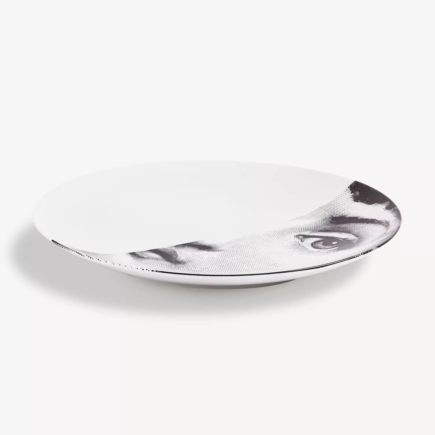 Fragment<Fornasetti Wall Plate Tema E Variazioni N.31 White/Black