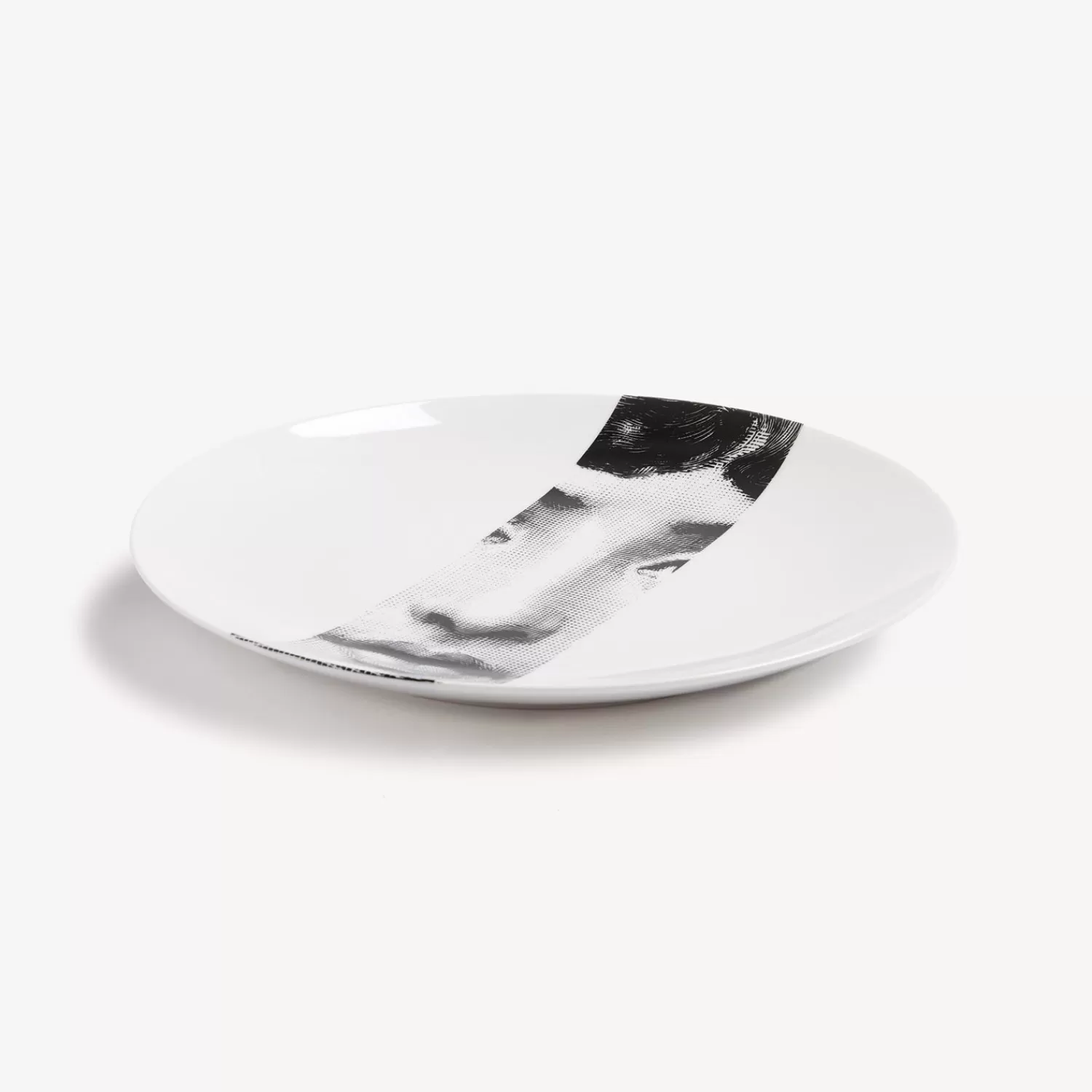 Fragment<Fornasetti Wall Plate Tema E Variazioni N.33 White/Black