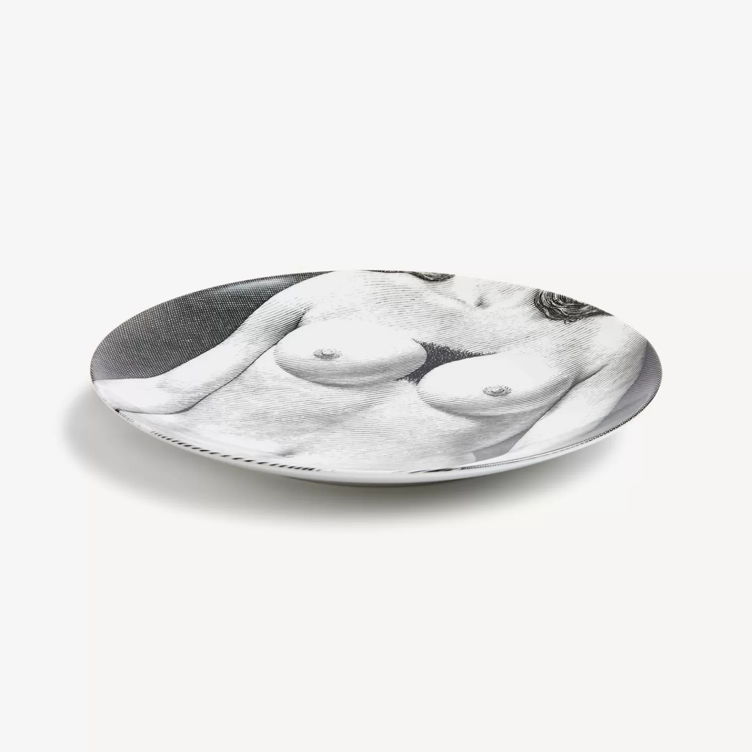 Anatomical Drawings<Fornasetti Wall Plate Tema E Variazioni N.340 White/Black